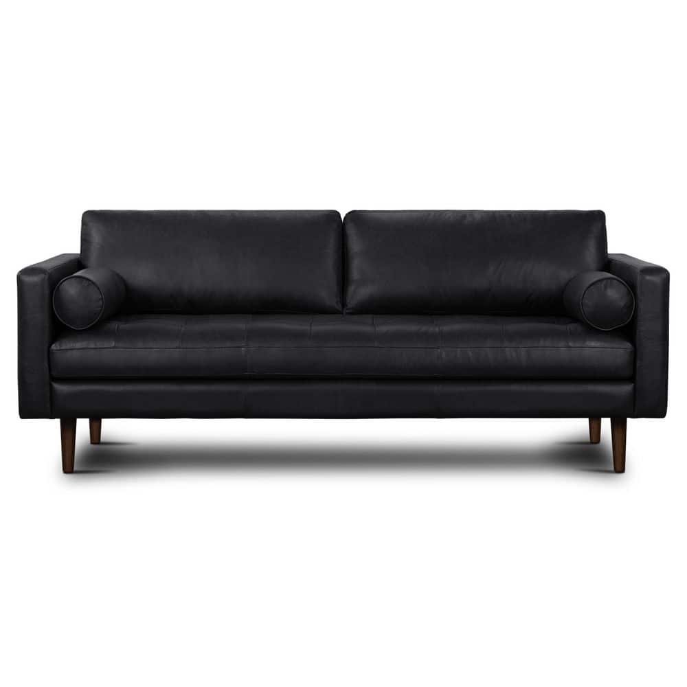 Poly and Bark Napa 88.5 in. Sofa in Onyx Black -  HD-EM-388-BLK