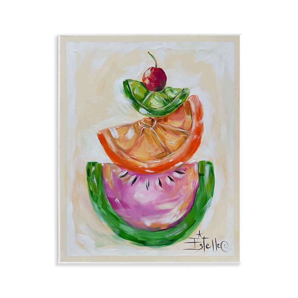 Stacked Fruit Slices by Estelle Grengs Unframed Food Graphic Art Print 14 in. x 11 in. price history on PriceWatchPro