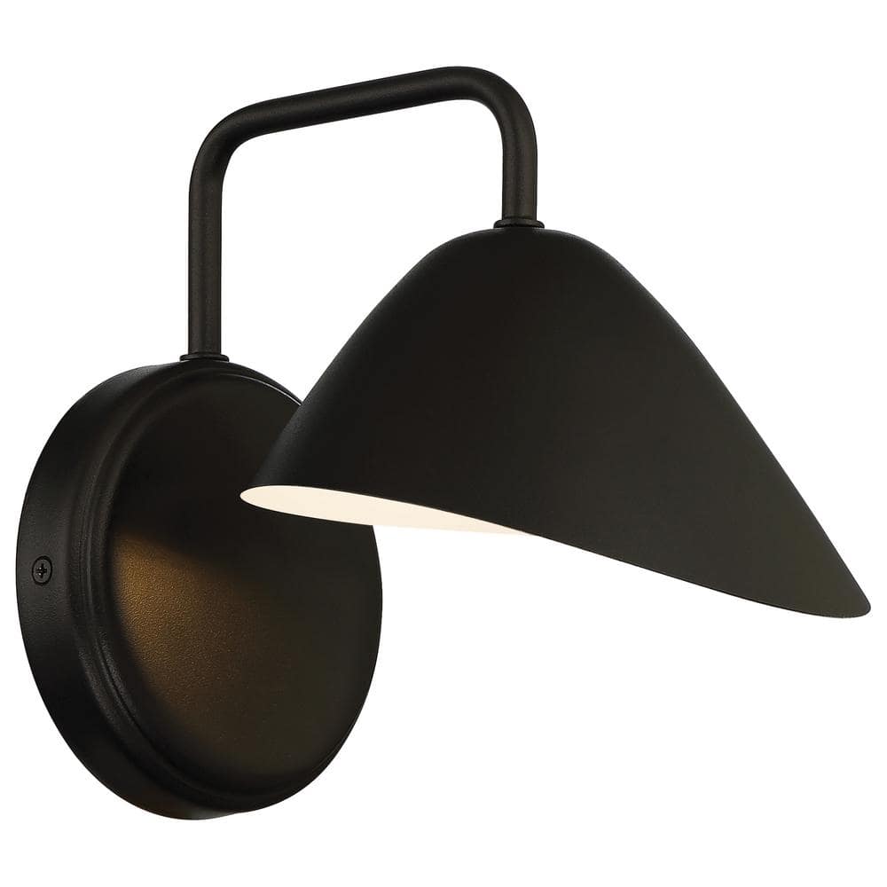 Access Lighting 1-Light Black LED Outdoor Wall Lantern Sconce (1-Pack) -  20135LEDDMG-BL