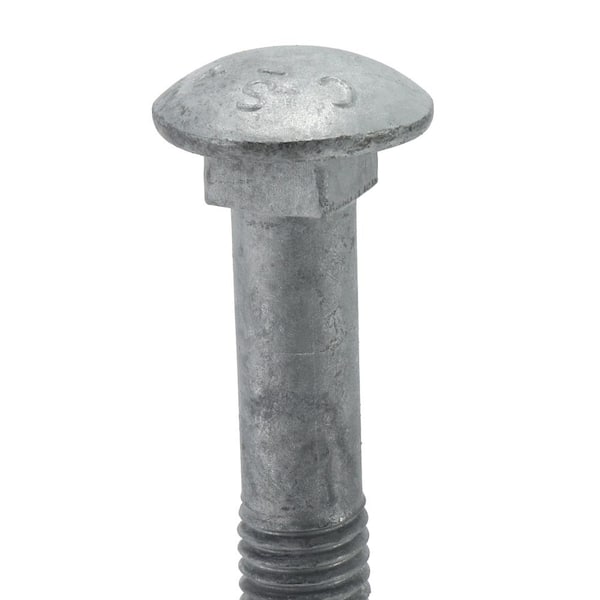 Everbilt 5/8 in.-11 x 8 in. Galvanized Carriage Bolt (10-Pack) 803680 - The Home  Depot