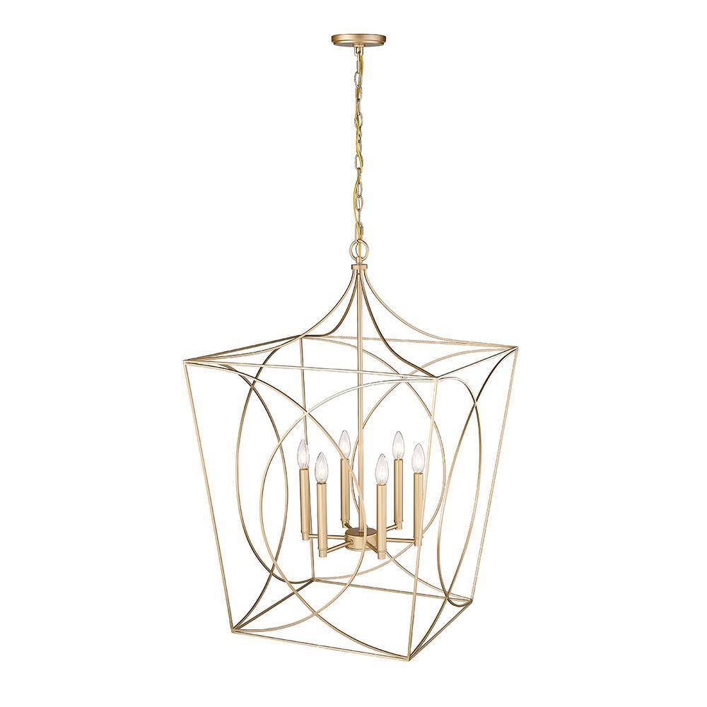Modern Gold 24" Incandescent and LED Pendant Light