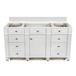Bristol 60.0 in. W x 22.5 in. D x 32.8 in. H Single Bath Vanity Cabinet Without Top in Bright White