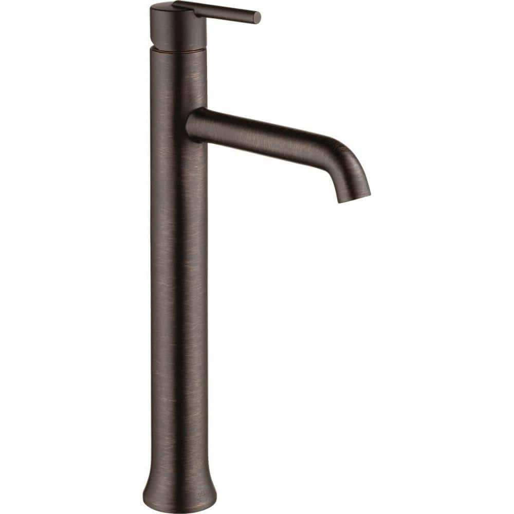 Delta Trinsic Single Hole Single-Handle Vessel Bathroom Faucet in ...