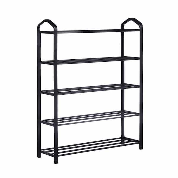 5-Tier Stackable Shoe Rack, 15-Pairs Sturdy Shoe Shelf Storage, Black Shoe  Tower for Bedroom, Entryway, Hallway, and Closet - Yahoo Shopping