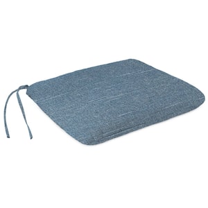 18 in. L x 15 in. W x 3 in. T Outdoor Seat Cushion in Tory Denim