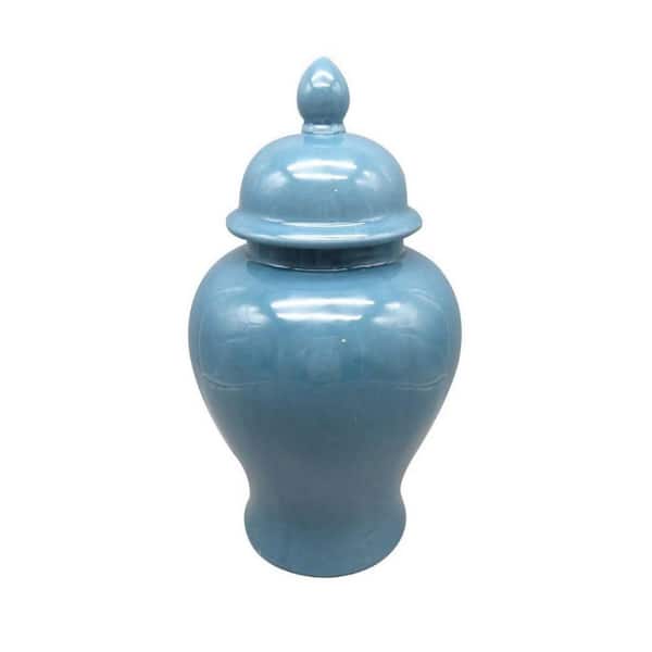 Benjara Ceramic Jar with Glossy Finish