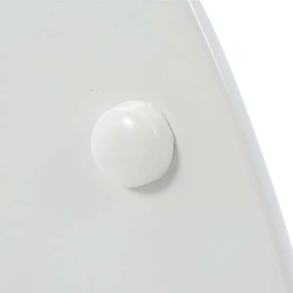 White Bemis 570SLOW 000 Slow Close Lift Off Flip Cap Round Closed Front