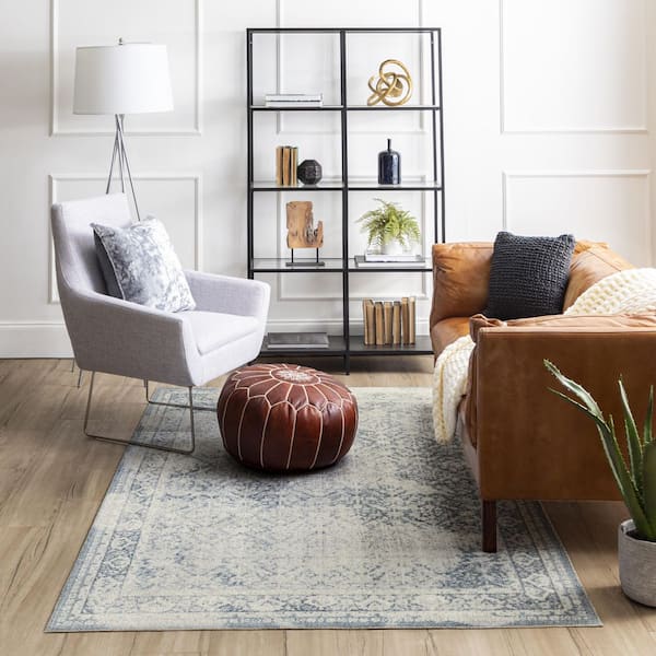 Maia Blue 7 ft. 10 in. x 10 ft. Area Rug