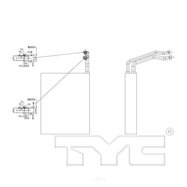 TYC A/C Evaporator Core