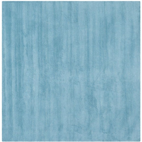 SAFAVIEH Himalaya Blue 8 ft. x 8 ft. Square Solid Area Rug
