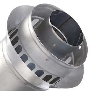 3 in. x 5 in. Stainless Steel Concentric Vertical Vent Termination For Indoor Tankless Gas Water Heaters