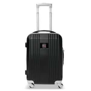 NCAA South Carolina 21 in. Black Hardcase 2-Tone Luggage Carry-On Spinner Suitcase