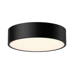 BRISBANE 16 IN MATTE BLACK FLUSH MOUNT