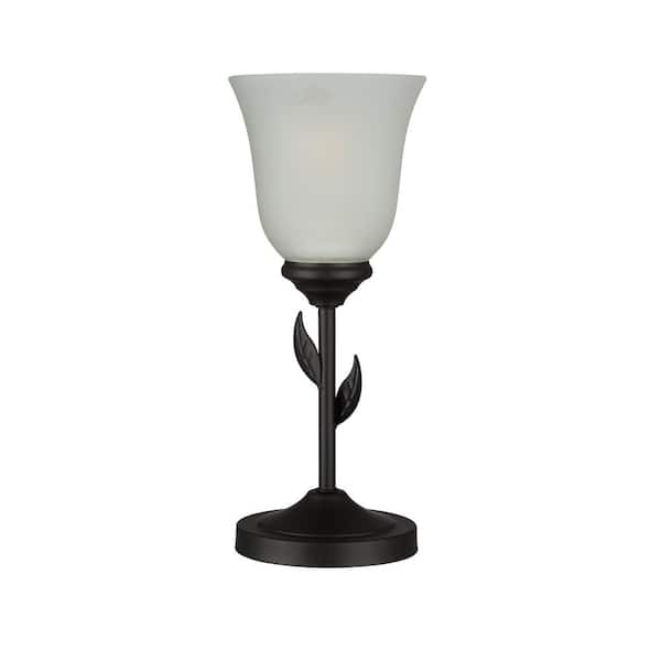 Cresswell 12 in. Oil Rubbed Bronze Traditional Table Lamp and LED Bulb