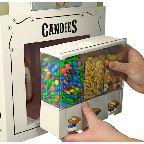 nostalgia popcorn machine with candy dispenser