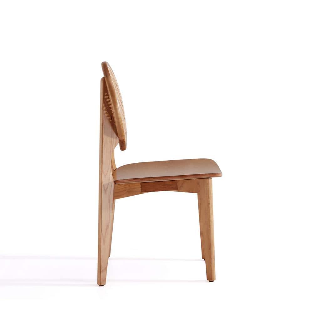 Versailles Nature Cane Mid-Century Modern Side Chair