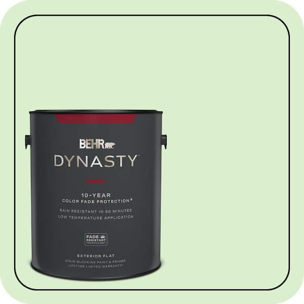 BEHR DYNASTY 1 gal. #430A-2 Seafoam Spray Flat Exterior Stain-Blocking Paint & Primer
