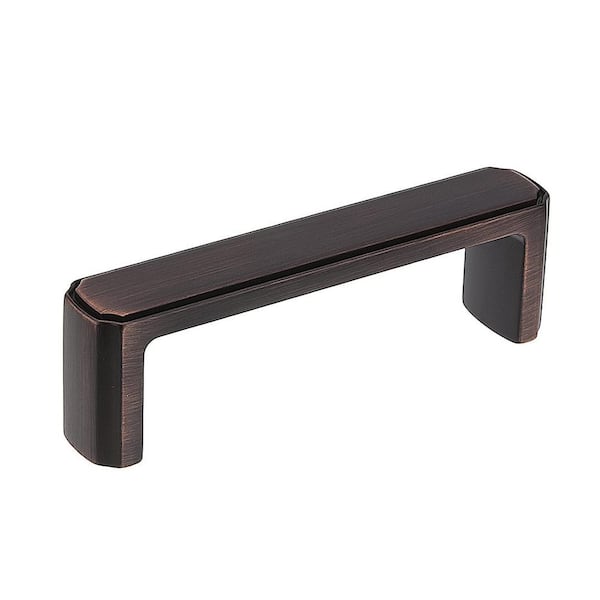 Richelieu Hardware Lorraine Collection 3 in. (76 mm) Brushed Oil-Rubbed Bronze Transitional Cabinet Bar Pull
