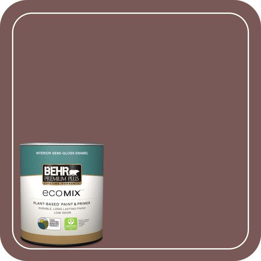 1 qt. #700B-6 Sequoia Dusk Semi-Gloss Enamel EcoMix Plant-Based Interior Paint & Primer price history on PriceWatchPro