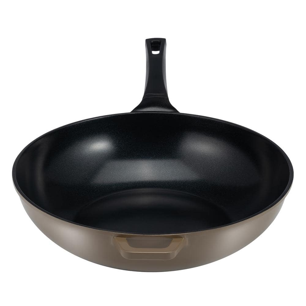 14  Green Ceramic Wok by Ozeri  with Smooth Ceramic Non-Stick Coating (100% PTFE and PFOA Free)