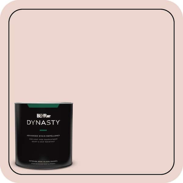 BEHR DYNASTY 1 qt. #S170-1 Ole Pink Semi-Gloss Enamel Interior Stain-Blocking Paint & Primer