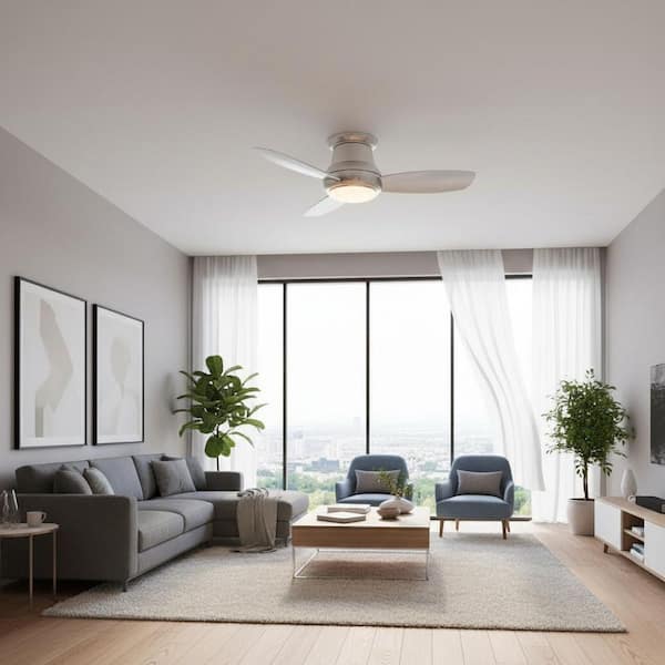 Minka Fans MINKA-AIRE Concept II 44 in. Integrated LED Indoor Brushed Nickel ...