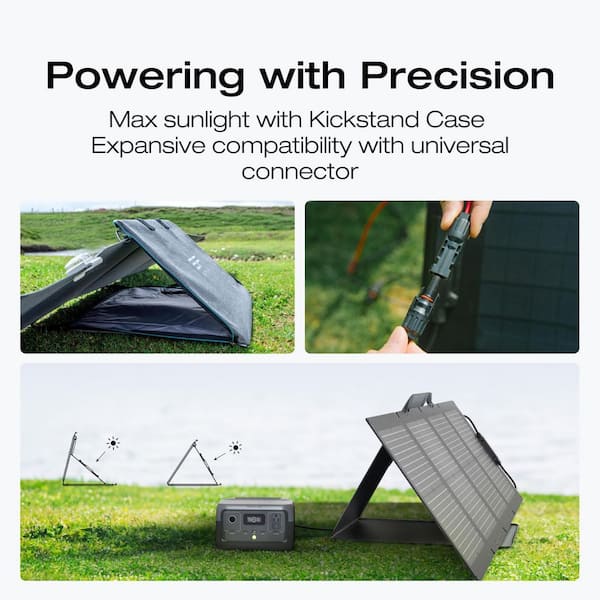 EcoFlow 110-Watt Portable Solar Panel, Foldable Solar Charger