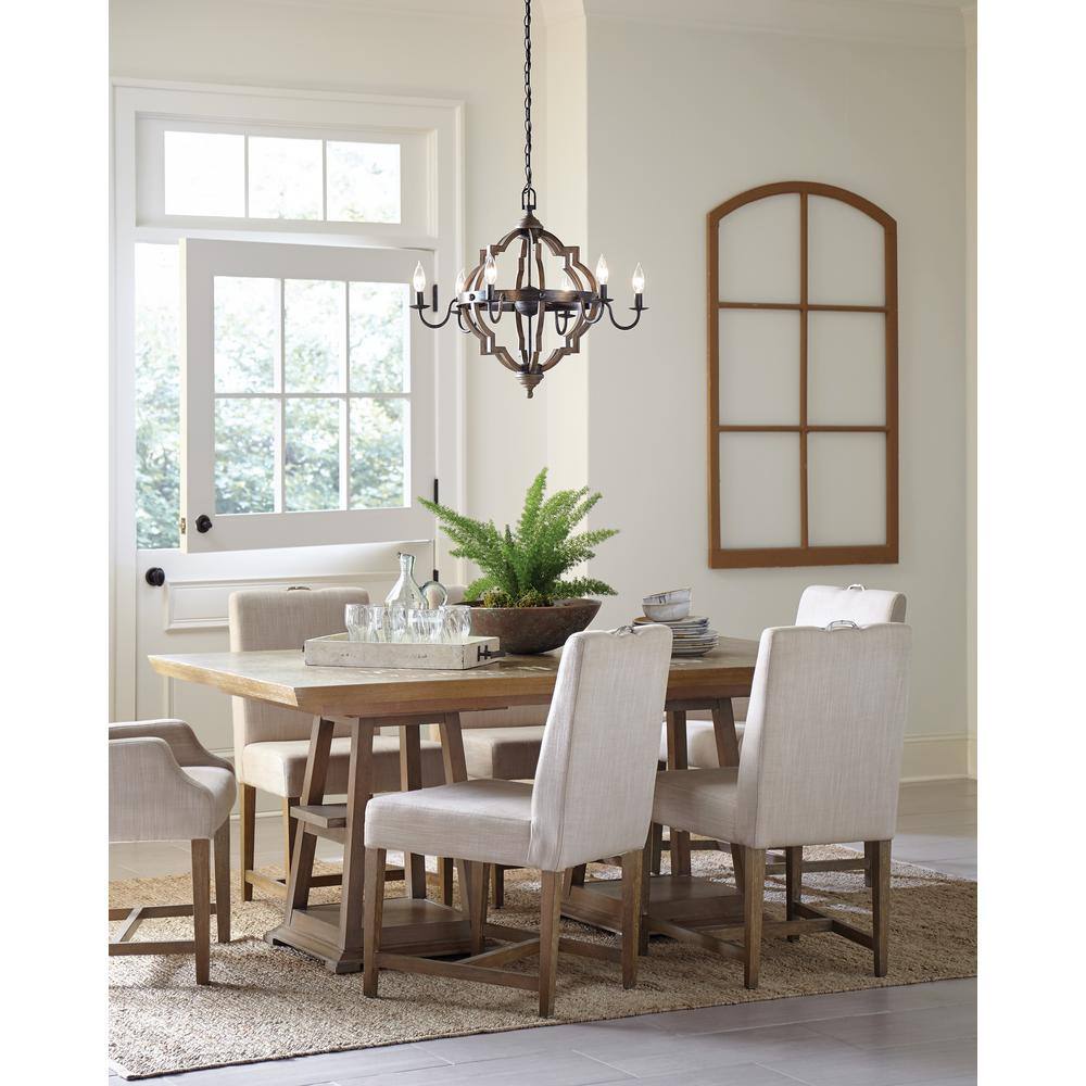 Stardust Chrome 6-Light Incandescent Candelabra Chandelier