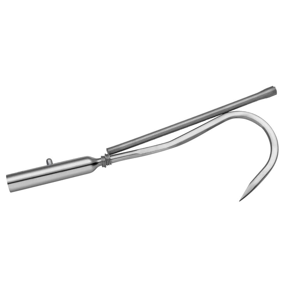 Shurhold Stainless Steel Gaff Hook with Spring Guard 1804 - The Home Depot