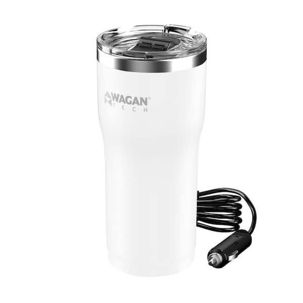 12-Volt 16 fl. oz. Travel Heated Mug White