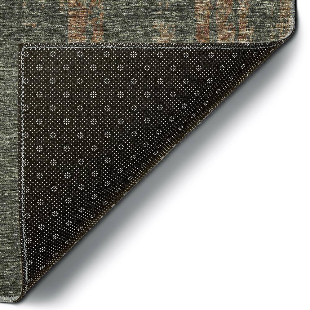 Rylee Green Flat Woven Polyester Chenille Runner Rug