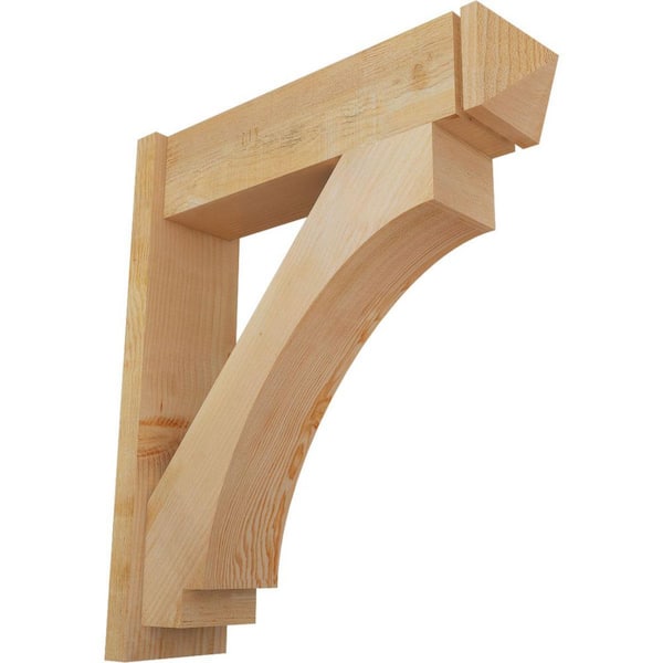 Ekena Millwork 8 in. x 34 in. x 30 in. Imperial Arts and Crafts Rough Sawn Douglas Fir Outlooker