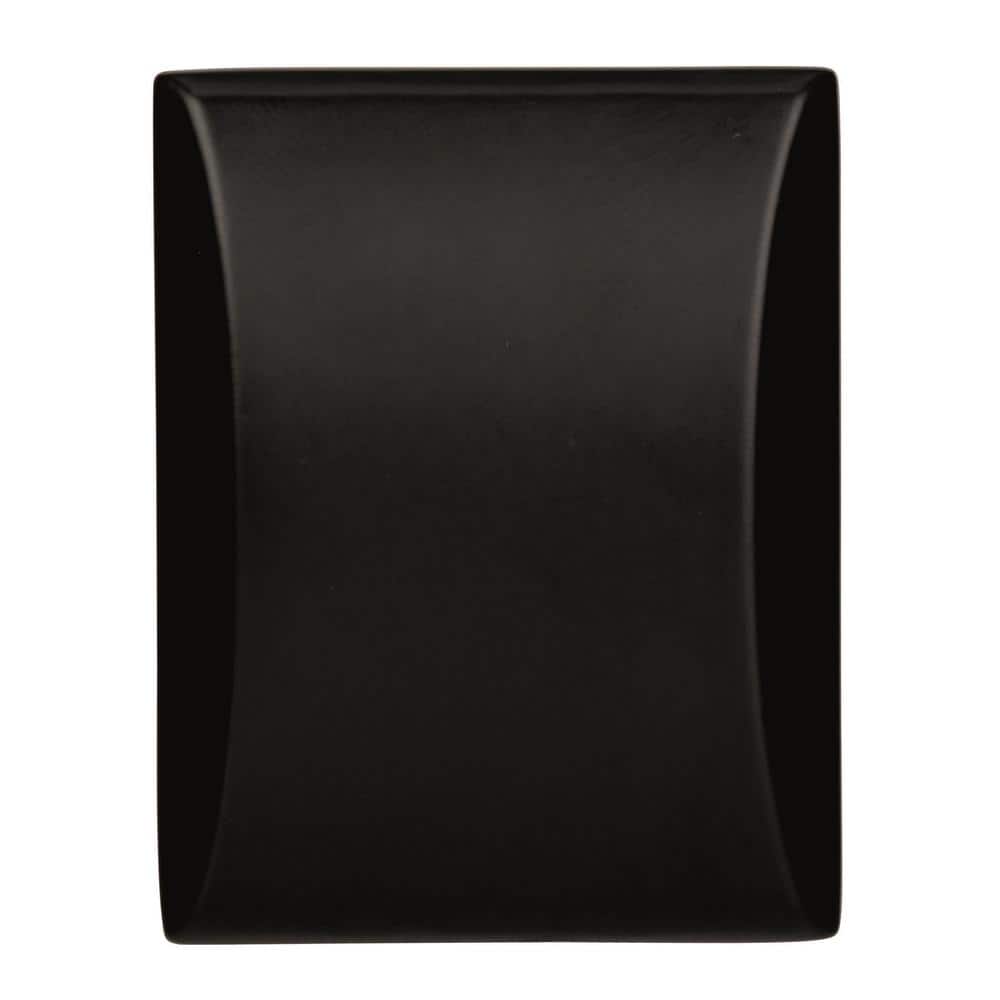 Black Bronze Rectangular Cabinet Knob with Mounting Hardware