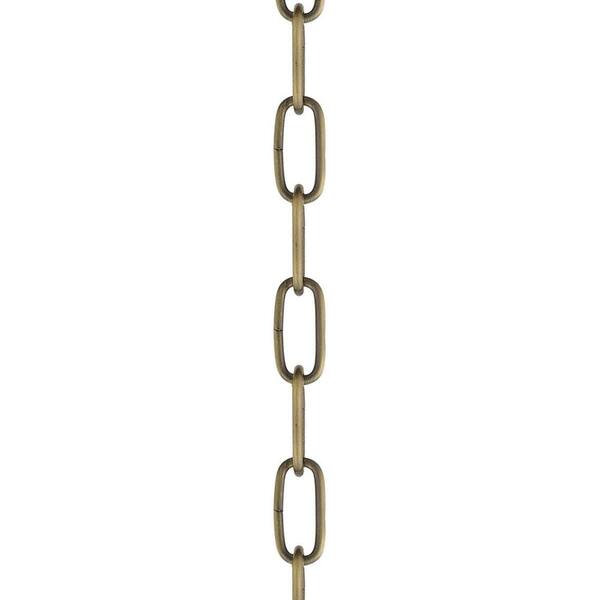 Antique Brass Finish 36" heavy duty steel chandelier lamp fixture chain NOS 