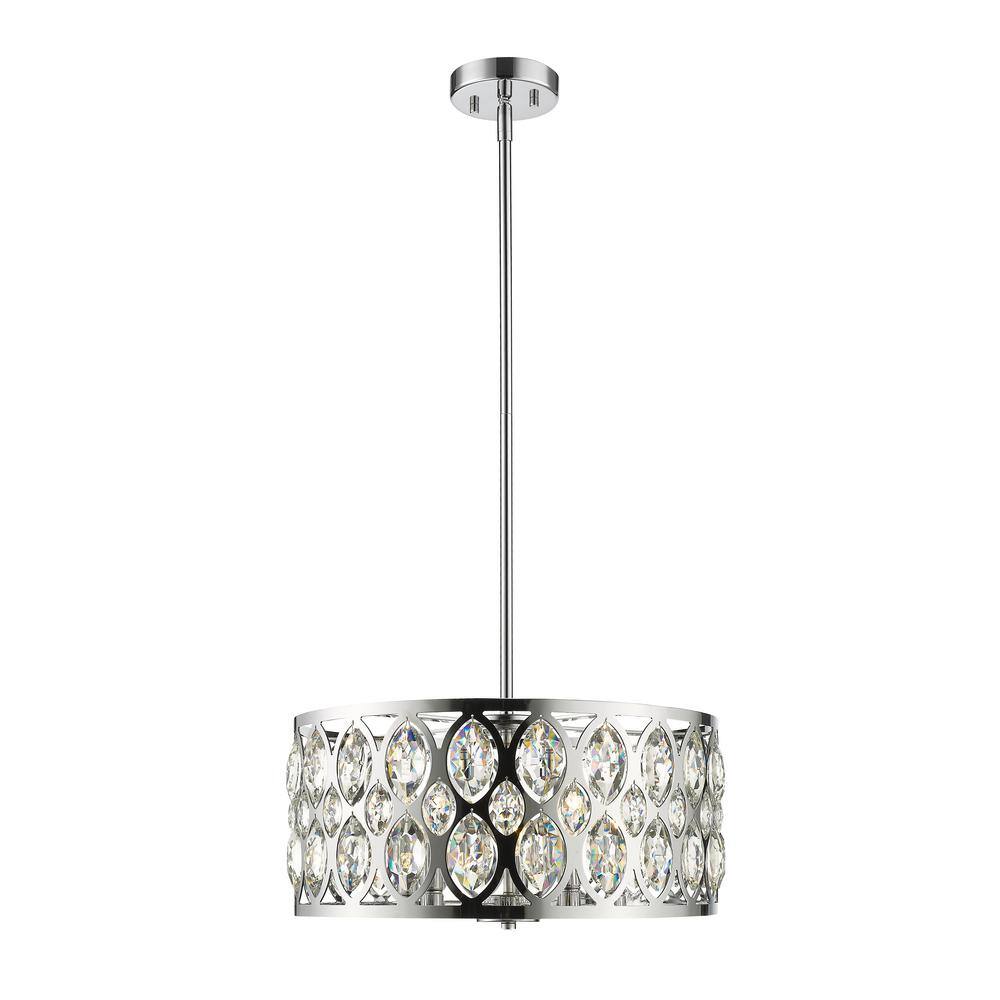 Dealey 5-Light Chrome Chandelier with Crystal Shade 6010-20CH - The ...