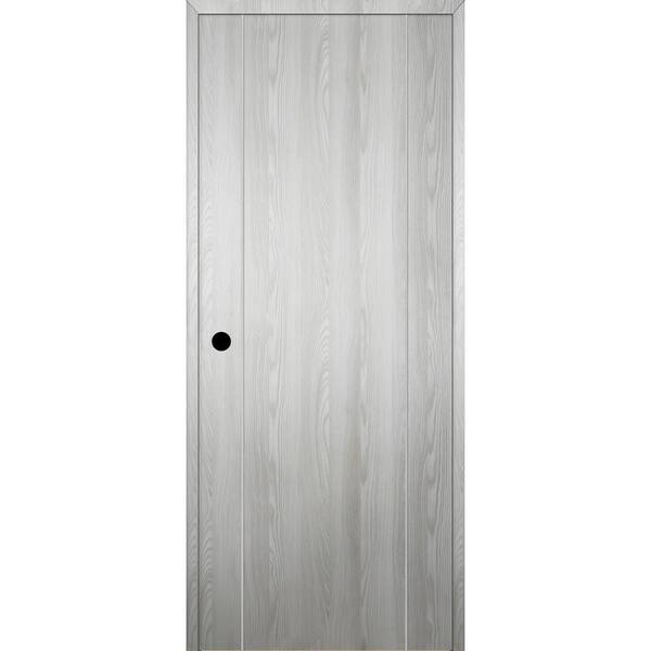 Belldinni Optima 2U DIY-Friendly 28 in. x 80 in. Right-Hand Solid Core Ribeira Ash Composite Single Prehung Interior Door