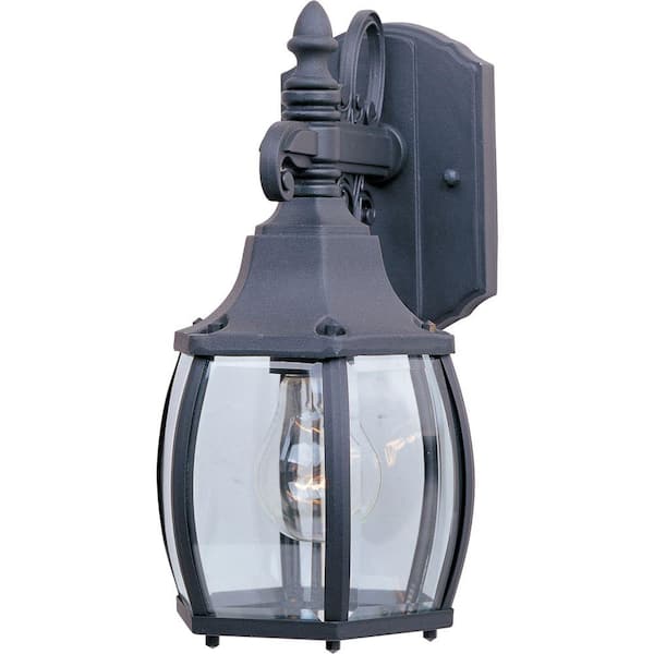 Crown Hill 1-Light Black Outdoor Wall Lantern Sconce