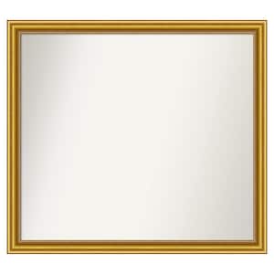 Townhouse Gold 39.75 in. x 35.75 in. Custom Non-Beveled Wood Framed Batthroom Vanity Wall Mirror