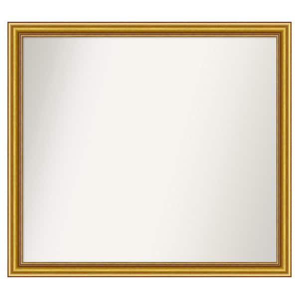 Amanti Art Townhouse Gold 39.75 in. x 35.75 in. Custom Non-Beveled Wood Framed Batthroom Vanity Wall Mirror