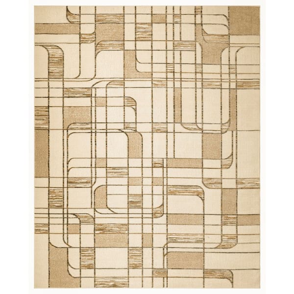 Nourison Nordic Ivory Multicolor 8 ft. x 10 ft. Abstract Contemporary Area Rug
