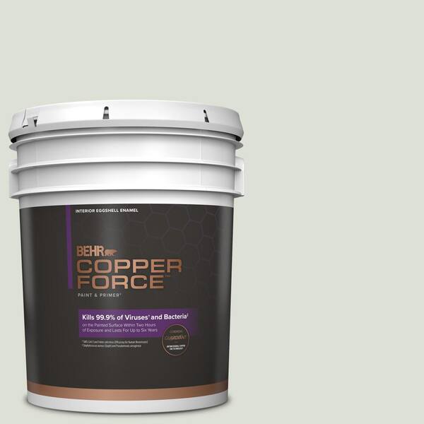 COPPER FORCE 5 gal. #N390-1 Light Mist Eggshell Enamel Virucidal and Antibacterial Interior Paint & Primer