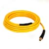 DeWalt 1/4" X 100' Braided Polyurethane Air Hose – 300 PSI Max, Oil & Kink Resistant, Lightweight With 1/4" NPT Fittings