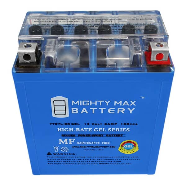 MIGHTY MAX BATTERY 12V 6AH Gel 100CCA Replacement Battery Compatible with  Power Source YTX7L-BS MAX3987103 - The Home Depot