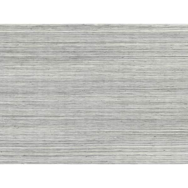 Baishin Silver Grasscloth Wallpaper Grass Cloth Peelable Roll (Covers 72 sq. ft.)