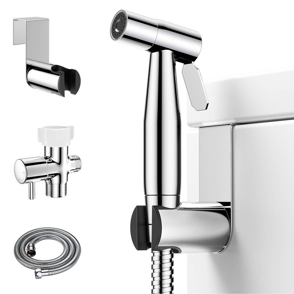 Handheld Toilet Bidet Sprayer with Bidet Hose, Stainless Steel Bidet Faucet for Feminine Wash, Baby Wash, Chrome price history on PriceWatchPro