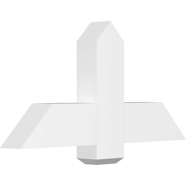 Ekena Millwork Eugene 36 in. W x 18 in. H x 4 in. D Signature Polyurethane Bracket