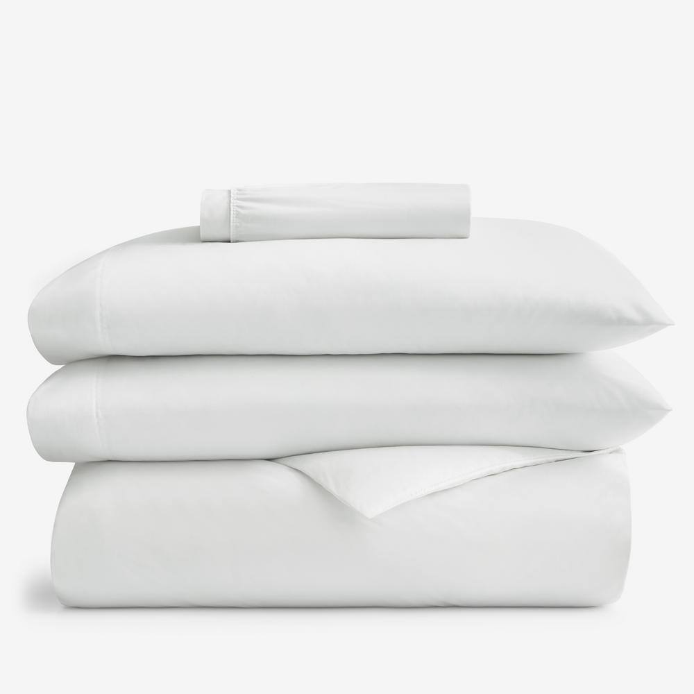 Company Cotton White Cotton Percale Full Duvet Cover & Sheet Bundle price history on PriceWatchPro