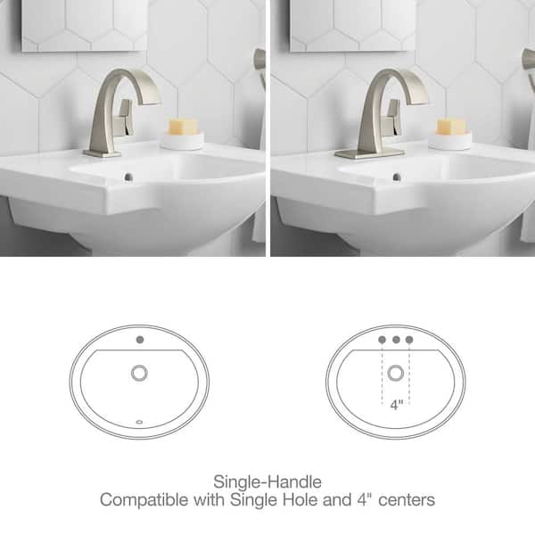 KOHLER Katun Single Hole 1-Handle Bathroom Faucet in Vibrant Brushed Nickel  K-R78037-4D-BN - The Home Depot
