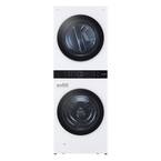 27 in. WashTower Laundry Center with 4.5 cu. ft. Front Load Washer and 7.4 cu. ft. Gas Dryer with Steam in White
