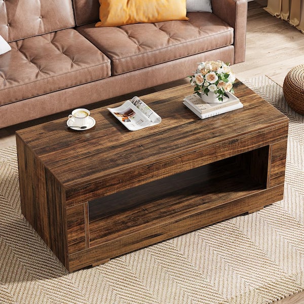TRIBESIGNS WAY TO ORIGIN Calvin 43.3 in. Brown Rectangle Wood 2